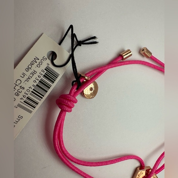 Marc by Marc Jacobs Pink Bolt Stretch Friendship Bracelet NWT - Picture 5 of 11